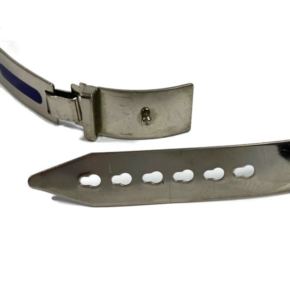 Mid Century Silver Italian Belt Made in Italy - Picture 4 of 8